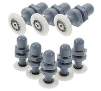 iplusmile 8 piezas Ruedas de Reemplazo para Mampara de Ducha de Rodillos de Vidrio de Alta Resistencia Diámetro Deslizamiento Suave y Estable Accesorios para Puertas Correderas