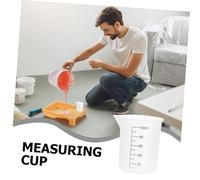 iplusmile 8 Piezas Silicone Mixing Cups With Graduated Scale Spill Spout For Resin Crafts Paints And Precise Liquid Measurement In DIY Projects
