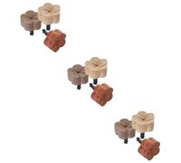 iplusmile 9piezas Clips De Aire Para Coche Madera Ambientador Decorativo Para Ventilación De Automóviles Diseño Elegante y Duradero Para Mejora Estética Del Interior Del Vehículo