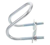 iplusmile Abrazadera para Techo de Coche Sujeta Barras de Carga Metálica con U-Bolt Compatible con Tubos Redondos hasta Fijación Rápida y Resistente para Viajes y Camping