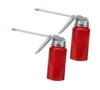 iplusmile Aceitera Manual Metálica de 200 Ml con Boquilla Precisa 2 Unidades Dispensador Multifuncional para Lubricación de Motocicletas y Maquinaria Recipiente Portátil para Aceite