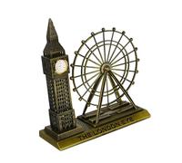 iplusmile Adornos arquitectónicos británicos Ojo Torre decoración Adornos navideños de Londres de Inglaterra Londres Navidad Ornamento de Inglaterra Aleación de Zinc Dorado