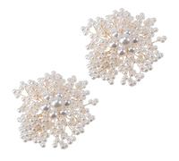 iplusmile Adornos de Flores para Zapatos Cuentas Decoración Elegante para Zapatos de Niña Accesorios de Bricolaje para Manualidades Pareja de Accesorios de Decoración de Niña