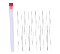 iplusmile Agujas para Cuentas y Abalorios DIY 10 Piezas 12,6 Cm Resistentes Corrosión para Manualidades y Costura Aficionados Herramientas de Costura en Casa y Viajes