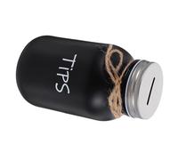 iplusmile Alcancía de Ahorros de Cristal Gran Capacidad Contenedor Seguro para Monedas y Billetes, Adecuado para y Uso en Cafeterías