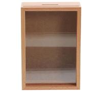 iplusmile Alcancía para Adultos de Madera Marco para Fotos, Caja Práctica y Decorativa para Guardar Monedas en Restaurantes y Cafés