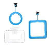iplusmile Alimentación De Alimentador De Succión Flotante Peces Cuadrados Redondos para Taza De Alimentos Dispensador De Peces De Colores En Forma De Contenedor Comida Circular