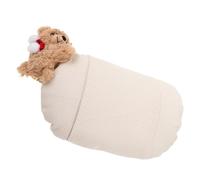 iplusmile Almohada Cervical para Reposacabezas de Coche Soporte Ergonómico Transpirable para Viajes y Oficina Cojín de Peluche Oso para Conductor y Alivio de Fatiga