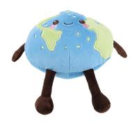iplusmile Almohada de Peluche Planeta Tierra Redondo Muñeco de Peluche Temática Espacial Decoración para Habitaciones Infantiles Juguete Educativo de Astronomía Suave y Portátil