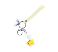 iplusmile Amarillo Llavero Creativo de Alpaca de Resina para Niñas