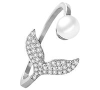 iplusmile Anillo De Cultivada Anillo Ajustable Para Mujer y Niña Joyería De Océano Para Uso Diario