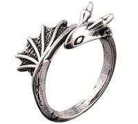 iplusmile Anillo De Dragón Retro De Acero Ajustable, Anillo Gótico Creativo Para Hombres, Joyería De Dedo Vintage, Estilo Punk Para Uso Diario y Fiestas