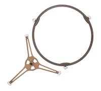 iplusmile Anillo Giratorio para Plato de Microondas Soporte de Hierro Estable y Rotación sin Esfuerzo, Compatible Microondas y Fácil Instalación