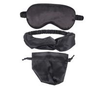 iplusmile Antifaz para Dormir de Imitación Seda Set con Máscara Ojos Contorneada Diadema y Bolsa Portátil para y Relax