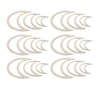 iplusmile Aros de Madera para Atrapasueños Luna 18 Piezas Kit de Marcos Ligeros para Manualidades Decoración Colgante de Pared Arte de Pared Bohemio Rústico