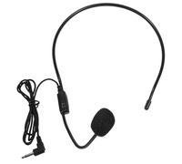 iplusmile Auriculares Micrófono para Amplificador de Voz, 4 Piezas, Color Negro, Material Plástico, Diseñados para Músicos y Presentadores de TV