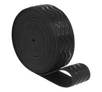 iplusmile Banda Elástica Negra Rollo de 1 unidad de Nylon y Spandex Antideslizante Diseño Cómodo para Costura de Prendas y Sábanas Adecuado para Confección