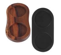 iplusmile Bandeja de Madera Soporte Ligero y Resistente 2piezas para Organización para Molinillo de Pimienta y Sal en Comedor y Cocina en Casa