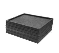 iplusmile Bandeja para Clasificar Rompecabezas de Fieltro Reutilizable Organizador Multifuncional Plegable para 1000 Piezas Color Gris Oscuro 30X24 CM Set de 6 Unidades Apilables para