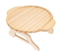 iplusmile Bandeja para Sofá de Bambú Natural con Patas Plegables Mesa Pequeña Portátil para Cama y Reposabrazos Estable y Multifuncional para Snacks y Bebidas el Hogar