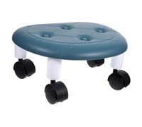iplusmile Banqueta Pequeña Portátil con Ruedas Giratoria Taburete Multifuncional para Cuarto o Zapatero Asiento Cómodo y Móvil Diseño Seguro y Práctico