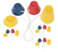 iplusmile Bases de Goma para Balones de Golf 16 Piezas Set Multicolor Amarillo 11Mm Azul 16Mm Rojo 22Mm Amarillo 36Mm Tees de Golf Reemplazables para Entrenamiento y Uso al Aire Libre