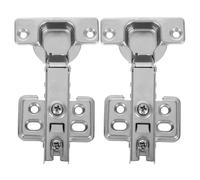 iplusmile Bisagras de Cierre Suave para Gabinetes 2 Unidades Acero Laminado en Frío Bisagras Hidráulicas Silenciosas sin Marco para Puertas de Armarios de Cocina y Guardarropas