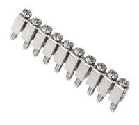 iplusmile Bloque de Conexión Eléctrica para Riel Din Puente Fijo de Inserción 25B para Terminales Conector Compacto para Conexiones Seguras en Instalaciones Industriales y Cableado