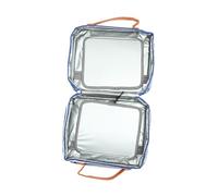 iplusmile Bolsa De Aseo Neceser Colgante para Mujer Organizador De Maquillaje De Viaje Cremallera Contenedor para Artículos De Aseo para Maletas y Equipaje De Mano