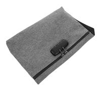 iplusmile Bolsa de Dinero con Cerradura de Combinación Bolsa Portátil para Documentos y Joyas Resistente al Agua Diseño Compacto para Viajes y Uso Empresarial Color Gris Oscuro