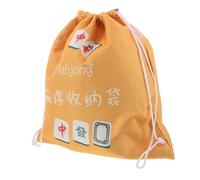 iplusmile Bolsa de Mahjong Grande con Cordón Resistente Humedad y Polvo Organizador Portátil de Tela Oxford para Almacenamiento y Viaje de Fichas y Accesorios Mesa