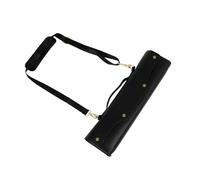 iplusmile Bolsa De Mano Para Flauta Negra, Compatible Flautas De 16 y 17 Agujeros, Estuche Portátil De Cuero Forro Engrosado, Protección Resistente y Fácil Limpieza Para Música y Almacenamiento