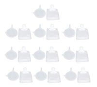 iplusmile Bolsa de Viaje Recargable Bolsa Exprimible para Loción Pet Blanco 30ml 50ml 100ml 10 Embudos para Cosméticos, Champú y Loción, para Turismo y Actividades al Aire Libre