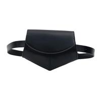 iplusmile Bolsa Riñonera Negra para Mujer, Bolso Cruzado Ajustable de Piel Sintética, Tamaño Compacto 7.48X5.90X1.96In, Adecuada para Trabajo y Uso Diario Cierre Cómodo