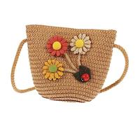 iplusmile Bolso Bandolera Infantil de Tejida Mini Cartera de Almacenamiento para Bolsa Cruzada Exterior para Playa Diseño de Cartoon y Compacto
