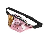 iplusmile Bolso De Viaje Diseño De Purpurina Riñonera Deportiva Monedero Ajustable para Mujeres