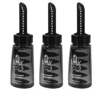 iplusmile Botella Vacía de Gel para Peinar Cabello 3 Unidades Tamaño Medio con Peine Aplicador Herramienta para Moldear Hombres Uso Profesional y Doméstico