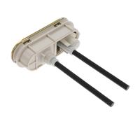 iplusmile Botón Doble Descarga para Tanque de Inodoro de Plástico Abs Diseño Ovalado Superficie Lisa y Chapado Botón Pulsador para Baño Accesorio Duradero y Seguro Color Color Aleatorio