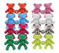 iplusmile Botones Ajustadores de Cintura para Pantalones Vaqueros 8 Pares de Botones Metálicos Desmontables Diseño de Oso 40Mm X 27Mm 8 Colores Ajustador para Reducir Talla y Adaptar