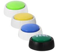 iplusmile Botones Interactivos para Que Perros Hablen 4 Piezas Plástico Tamaño Mediano Comunicación Mascotas Juguetes Entrenamiento Perros y Gatos