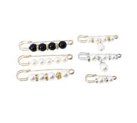 iplusmile Broche Ajustador De Talla Para Pantalones y Bufandas, Metal Superficie Lisa, 6 Piezas, Unisex, Uso Diario y Fiestas, Tamaño Compacto