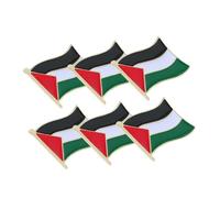 iplusmile Broche Bandera de Palestina Pin para Mochilas Broche de Bufanda Aleación Duradera 6 Piezas Accesorios para Hombre y Mujer en Fiestas y Reuniones Tamaño Pequeño