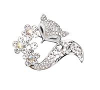iplusmile Broche de Aleación con Diseño de Animal Decoración Creativa para Ropa de Mujer Pinza Delicada Pecho en Color Plateado Accesorio Versátil para Suéteres y Chaquetas Adecuado