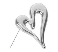 iplusmile Broche de Solapa Diseño Elegante y Minimalista Forma de en Aleación Plateada para Ocasiones Formales y Obsequio de Cumpleaños