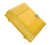 iplusmile Buzón de Sugerencias para Pared con Cerradura, Amarillo, Plástico | Caja de Recogida para Donaciones y Opiniones, Metal Resistente, Estilo Moderno y Clásico Rural, Uso Interior