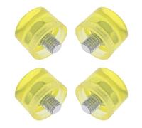 iplusmile Cabeza de martillo de goma amarilla 25 mm, juego de 4 puntas de repuesto antichoque para de percusión, resistente al desgaste y uso en ensamblaje delicado