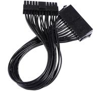 iplusmile Cable Alargador de Corriente ATX 24p Macho a Hembra Cierre, Cobre Estañado y PVC, Extensión de 30 Cm para Fuente de Alimentación de Placa Base PC
