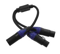 iplusmile Cable Xlr Divisor Pines Macho Doble Hembra Reductor de Ruido y Aislamiento para Micrófonos y Equipos de Sonido Profesional Compatible con Guitarras Eléctricas y Mezcladores Color