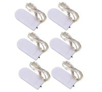 iplusmile Cadena de Luces LED Decorativas para Interiores 6 Piezas 2 Metros 20 Bombillas de Cobre Multicolor Lámparas Colgantes para Fiesta Boda y Decoración del Hogar