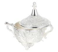 iplusmile Caja de Condimentos de Aleación de Zinc con Tapa Recipiente Reutilizable para Especias Organizador Decorativo para Cocina Vintage Envase Seguro y Fácil de Limpiar para Botes